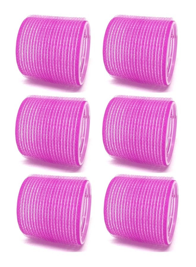 THE UM24 6-Pack X-Large Self-Grip Hair Rollers, 2” Diameter Curlers for Volume, Random Single Color - Image 1